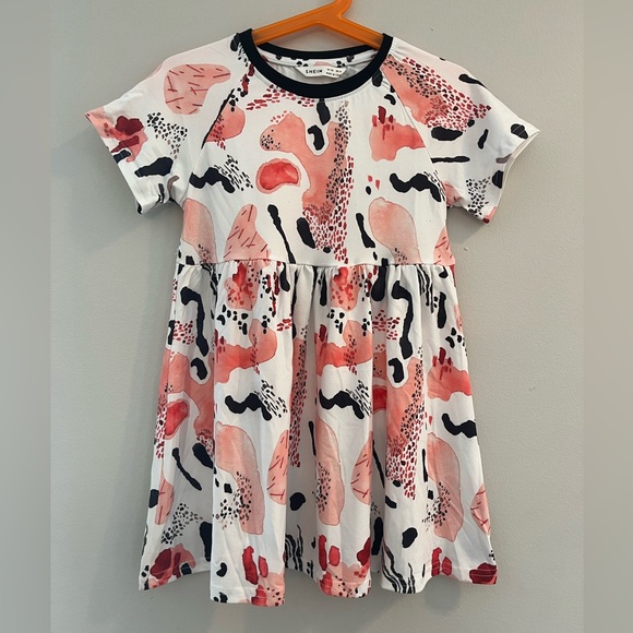 Toddler Girls Graphic Printed Summer Dress - Picture 1 of 7